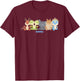 DreamWorks Dragons Tiny Adventures Dragons Lineup T-Shirt - T-Shirt | Maroon