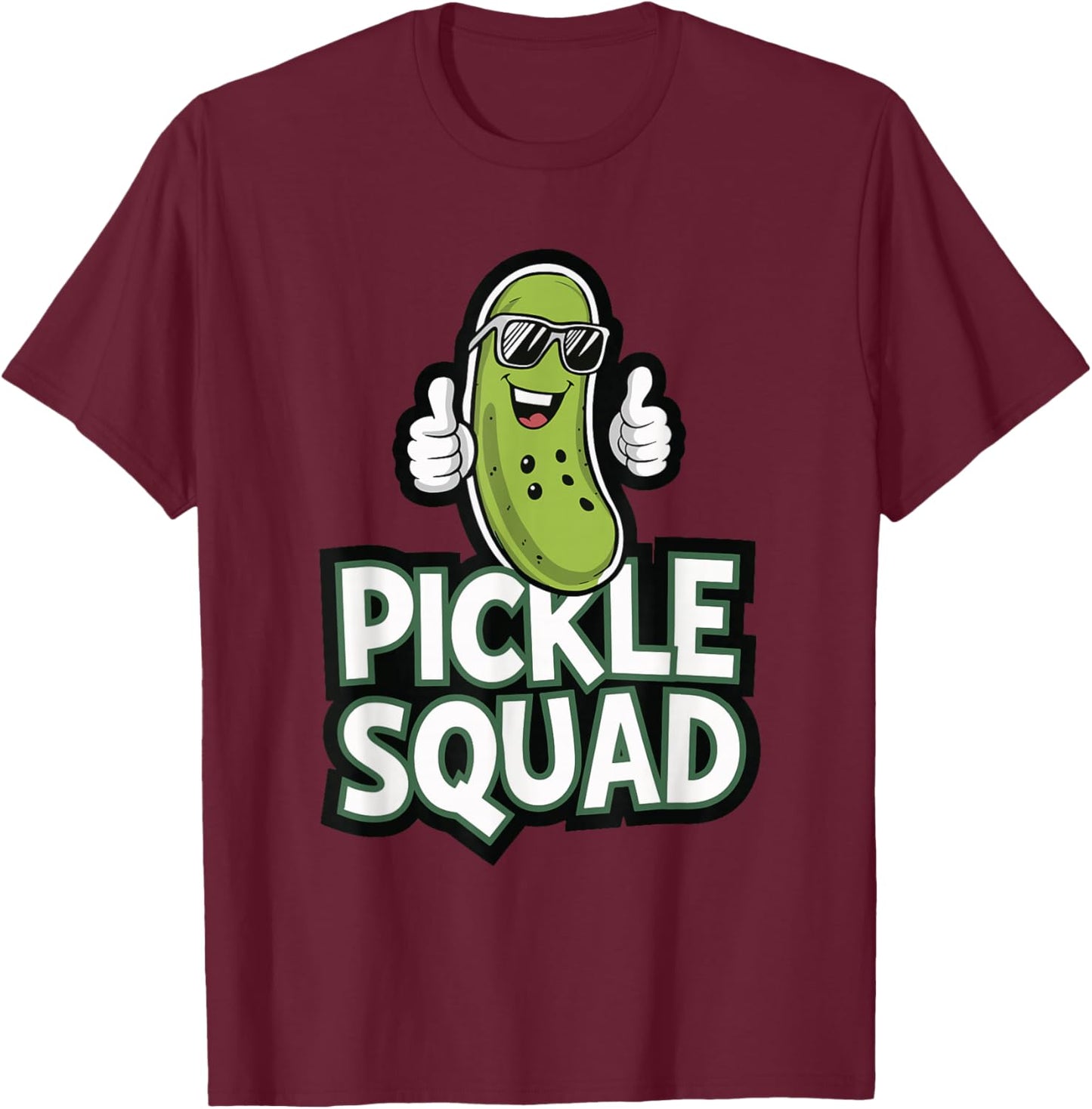 Pickle Squad T-Shirt - T-Shirt | Maroon