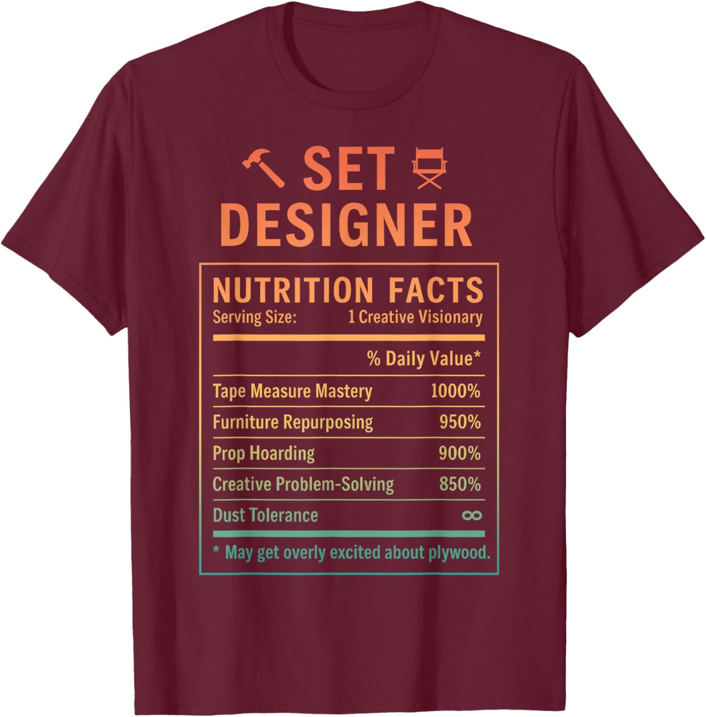 Set Designer T-Shirt - T-Shirt | Maroon