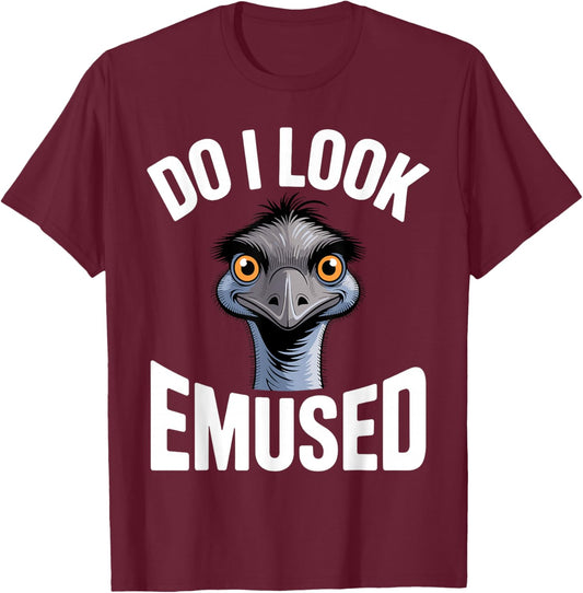 Best Emu Costume Women Kids Emu Bird Emu Lover T-Shirt - T-Shirt | Maroon