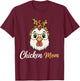 Chicken Mom Women Chicken Lover Chicken Mama T-Shirt - T-Shirt | Maroon