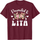 Promoted To Lita To Be Future Lita Grandma New Lita T-Shirt - T-Shirt | Maroon