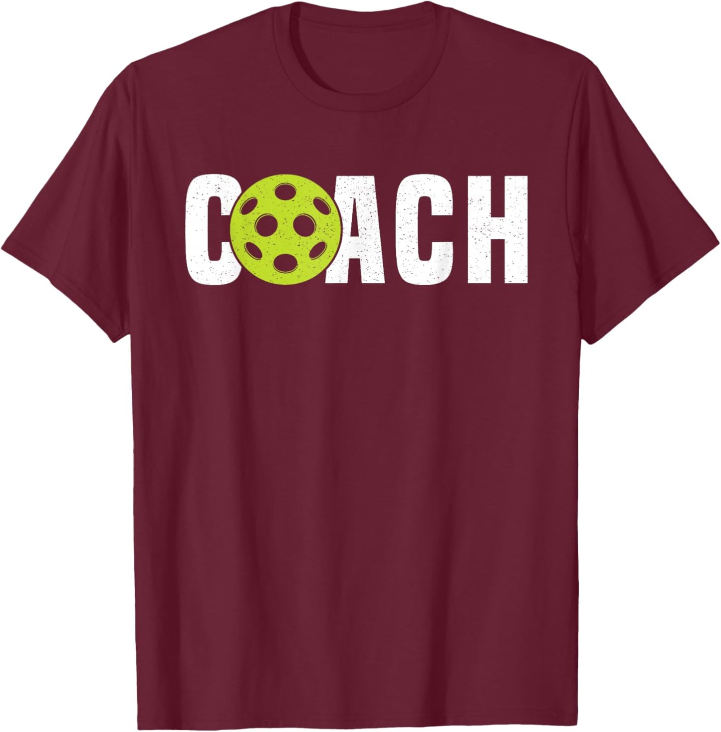 Pickleball Coach Men Pickle Ball T-Shirt - T-Shirt | Maroon