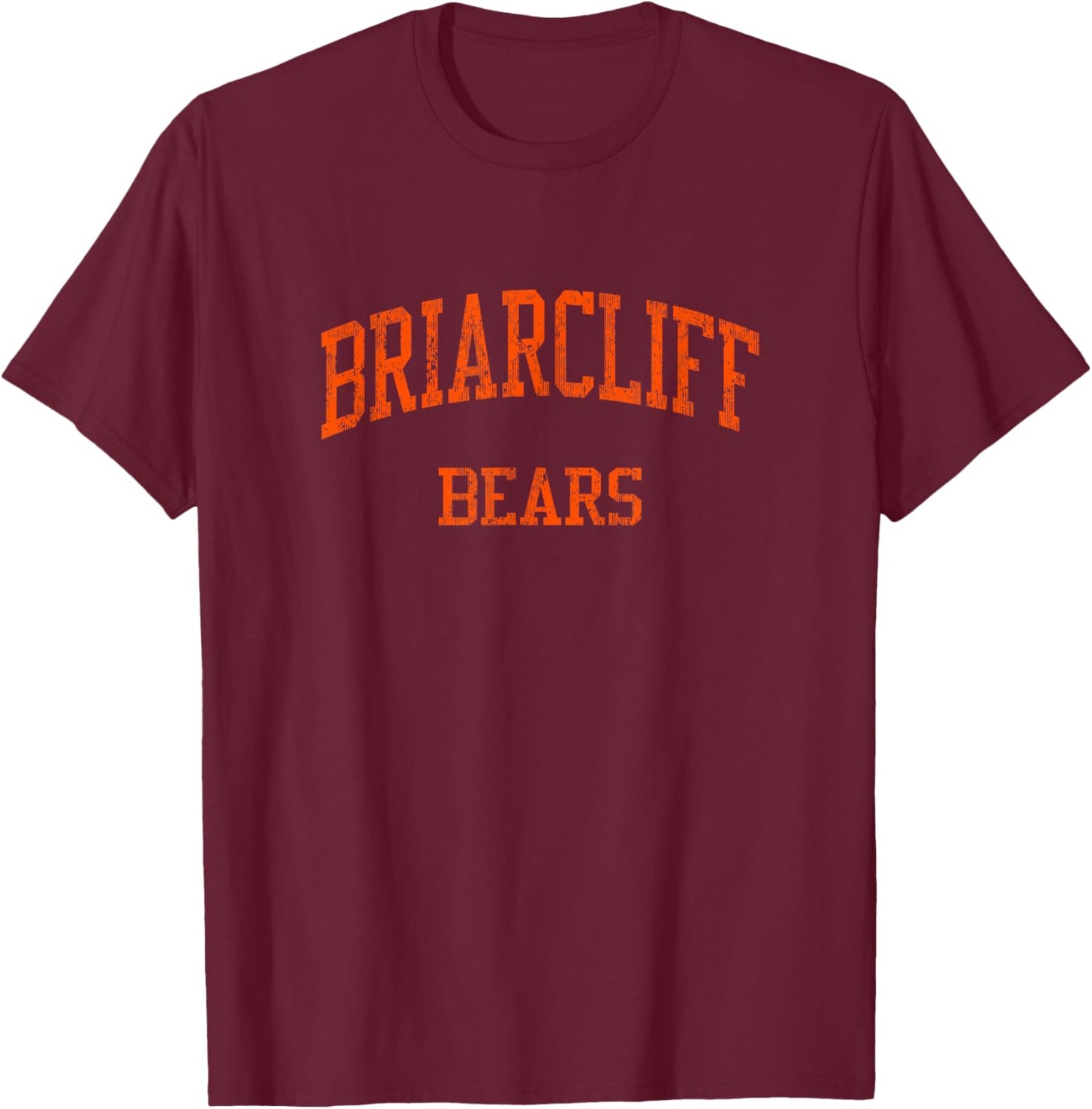 Briarcliff High School HS Briarcliff Manor NY Vintage Sports T-Shirt - T-Shirt | Maroon