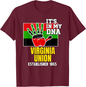 Virginia Union, VUU, Flag HBCU HBC T-Shirt - T-Shirt | Maroon