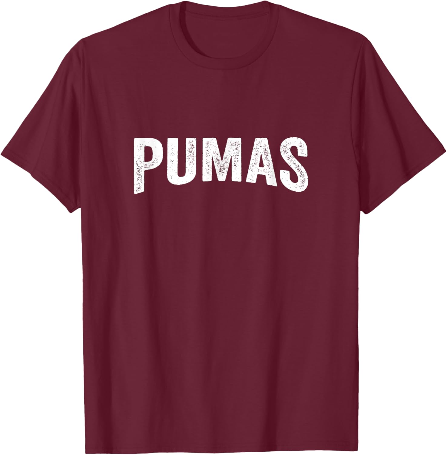 Vintage Distressed Mascot Design T-Shirt - T-Shirt | Maroon