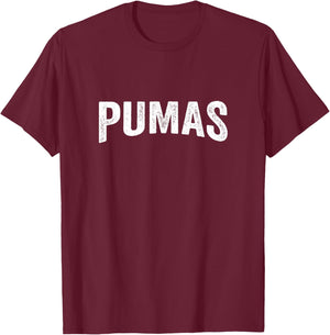 Vintage Distressed Mascot Design T-Shirt - T-Shirt | Maroon