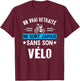 Cadeau Vélo Retraite Humour Homme Retraité Cycliste Haut de Gamme T-Shirt - T-Shirt | Maroon