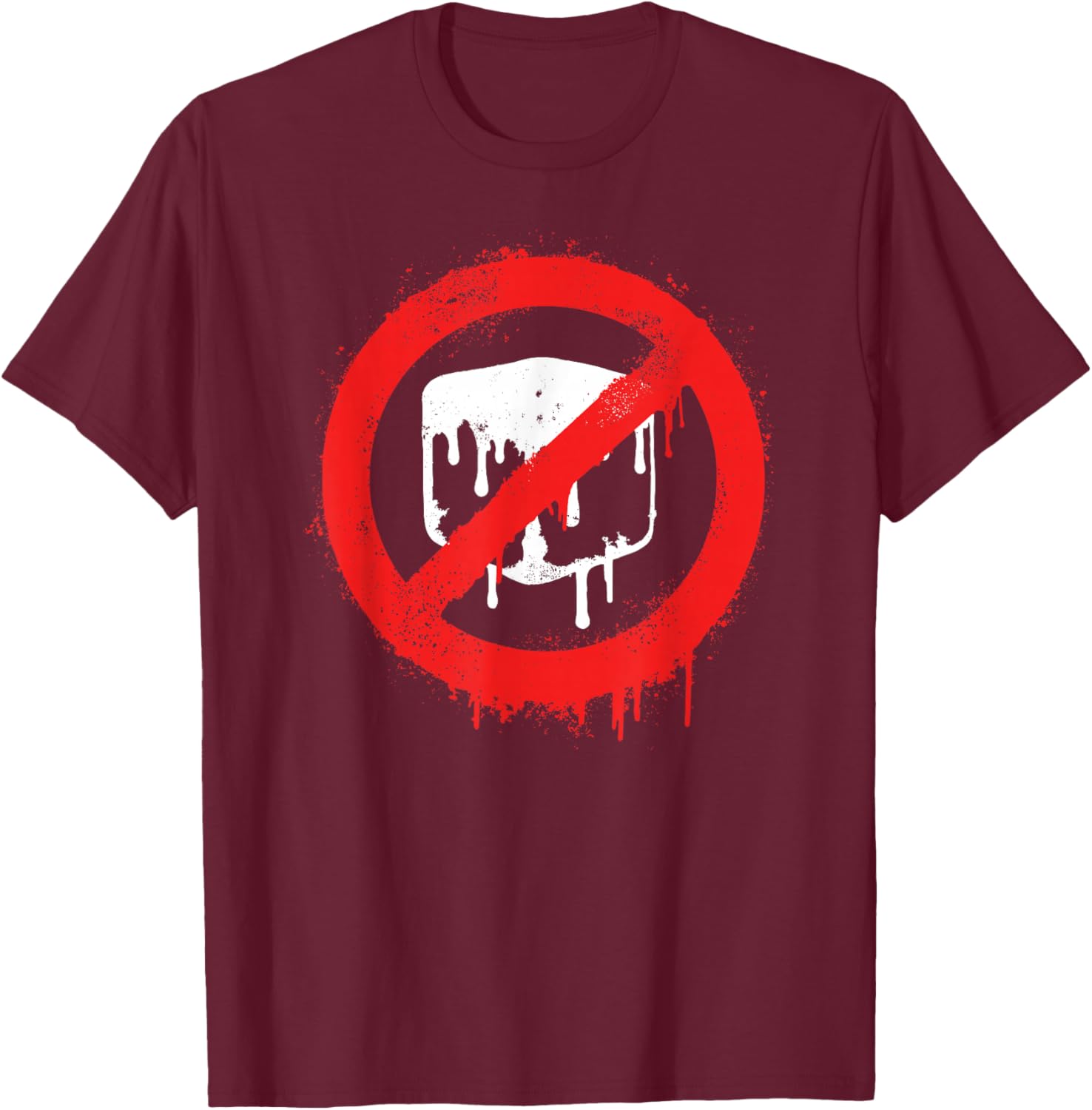 No ICE Protest Abolish Immigration Enforcement Sign T-Shirt - T-Shirt | Maroon
