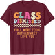 Class Dismissed Yall were Feral But I Lowkey Love You T-Shirt - T-Shirt | Maroon