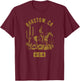 Barstow CA USA Cowboy Horse Distressed Style Design T-Shirt - T-Shirt | Maroon