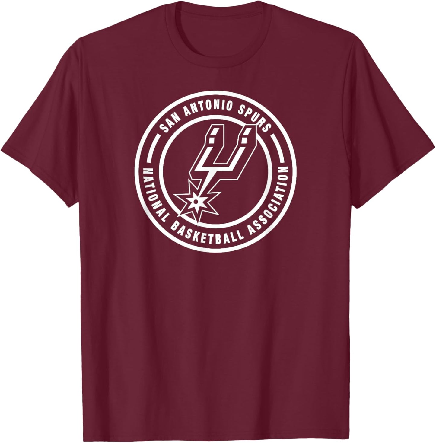 NBA – San Antonio Spurs Circle Logo T-Shirt - T-Shirt | Maroon