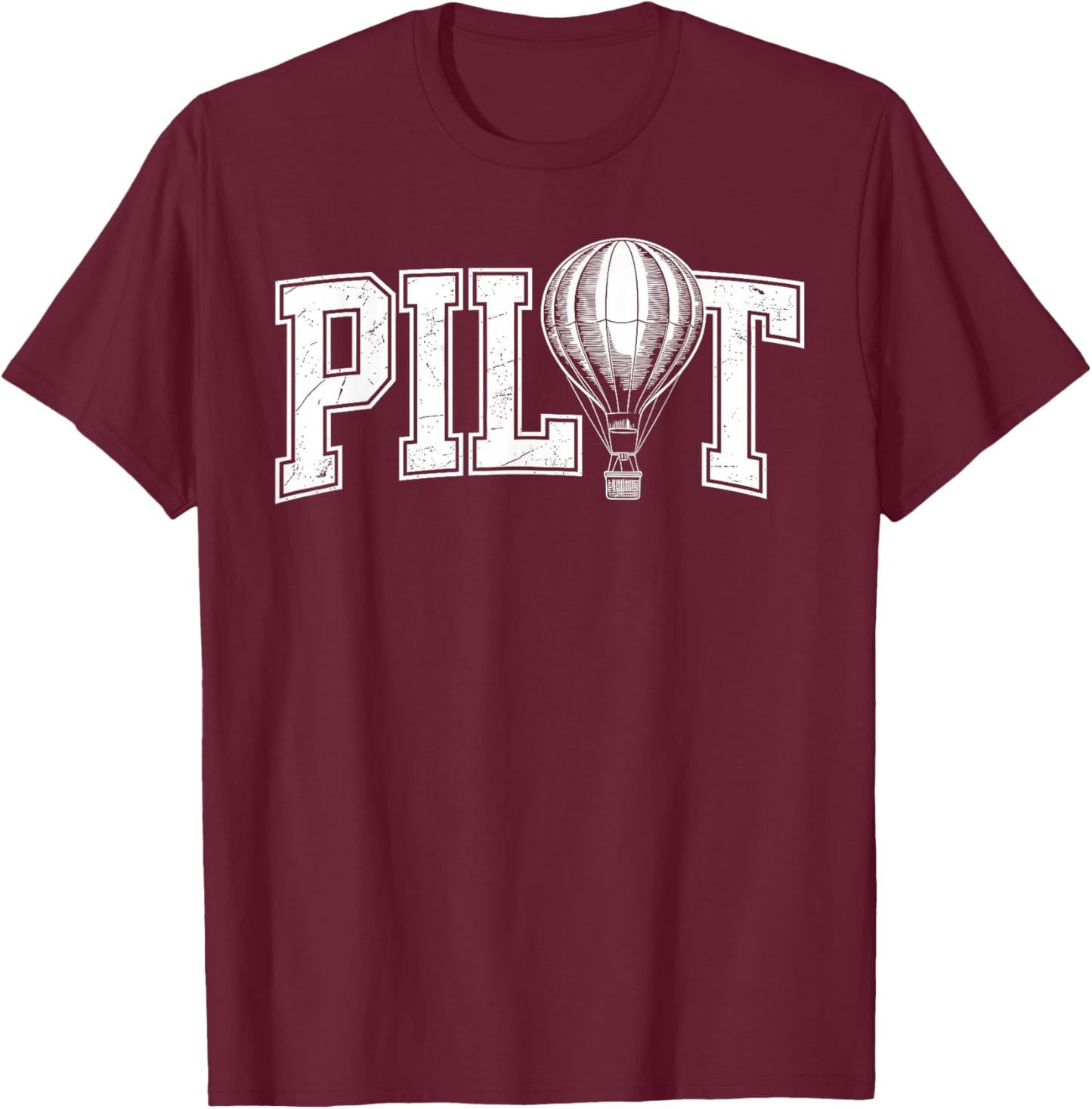 Cute Hot Air Balloon Art Women Hot Air Balloonist T-Shirt - T-Shirt | Maroon