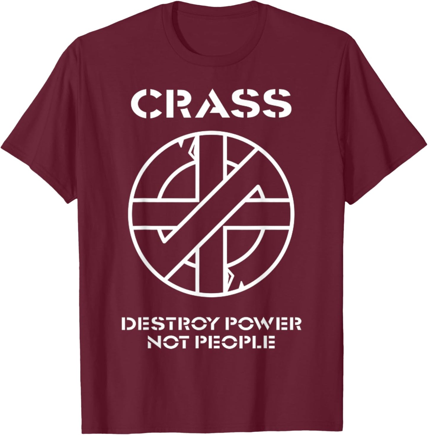 Vintage Destroy Power Not People Gifts Women T-Shirt - T-Shirt | Maroon