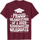 Proud Grandfather of a 2026 Kindergarten Graduate, Grandpa T-Shirt - T-Shirt | Maroon