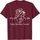 Tachy Christmas Sweater Anatomy Heart Cardiac Nurse Xmas T-Shirt - T-Shirt | Maroon