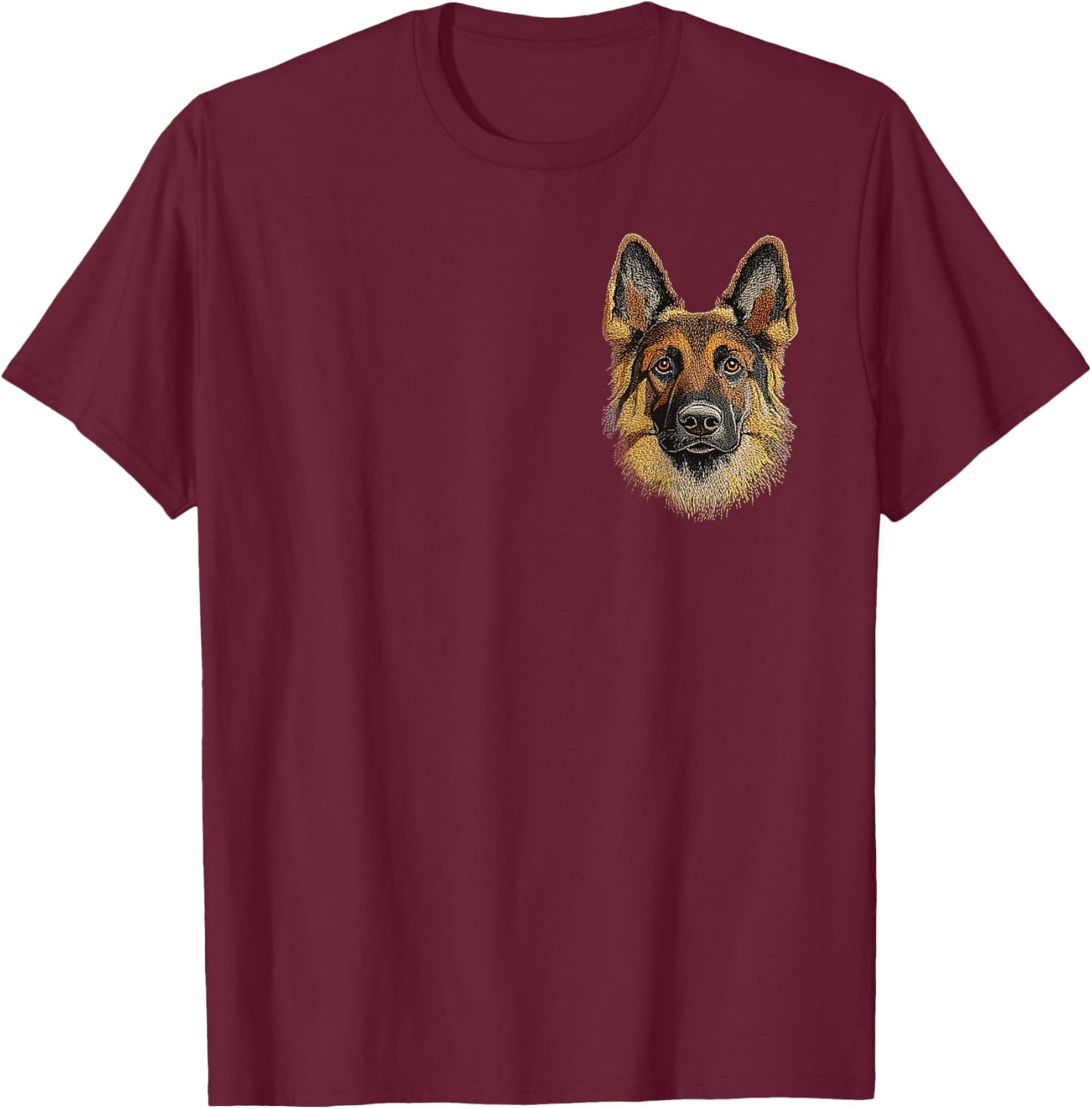 German shepherd Puppy Dog Cute German shepherd Mother's Day T-Shirt - T-Shirt | Maroon