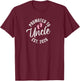 Promoted to Uncle 2026 T-Shirt - T-Shirt | Maroon