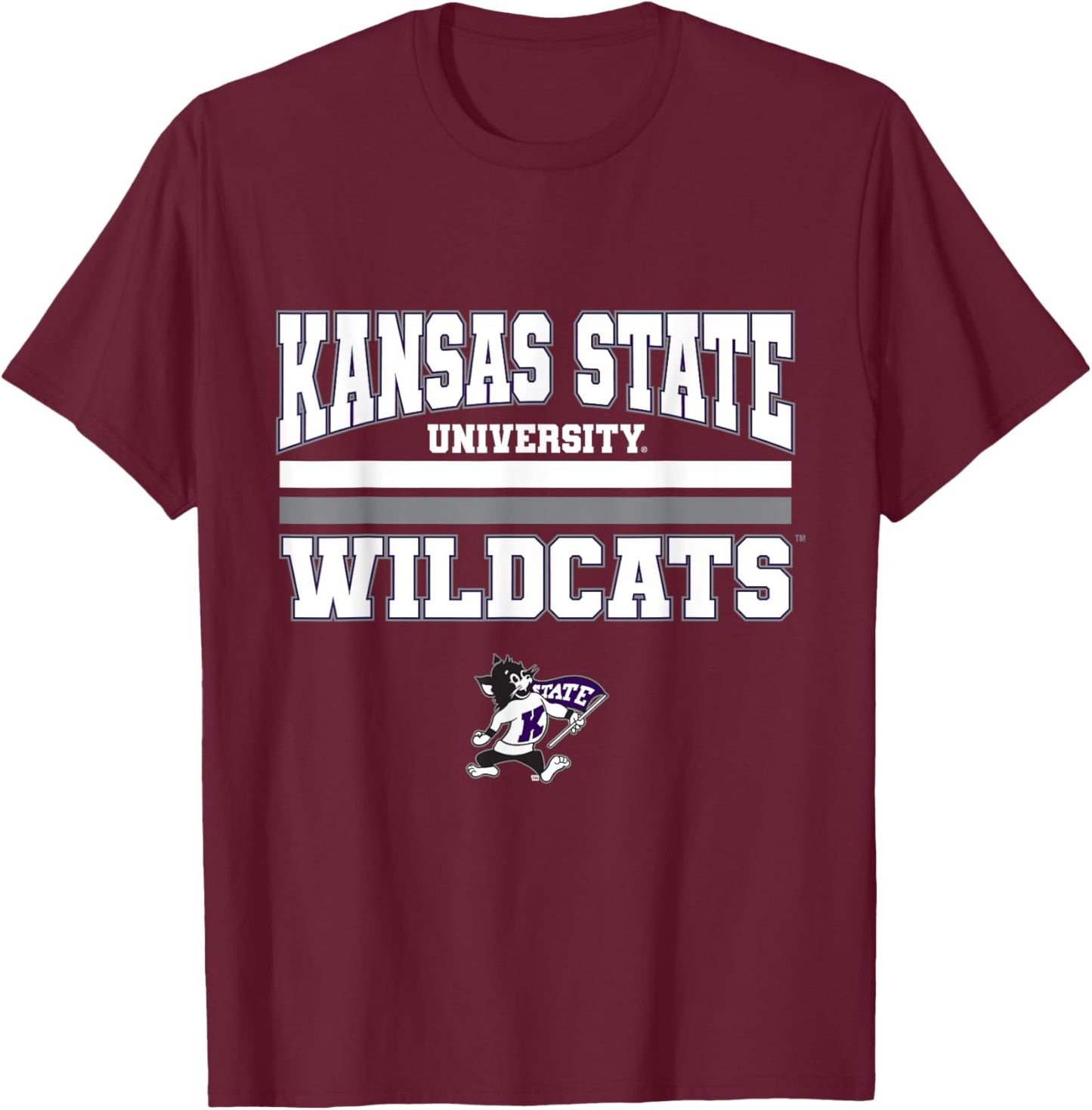 Kansas State Wildcats |NCAA University Merch | VNPKSTU301 T-Shirt - T-Shirt | Maroon