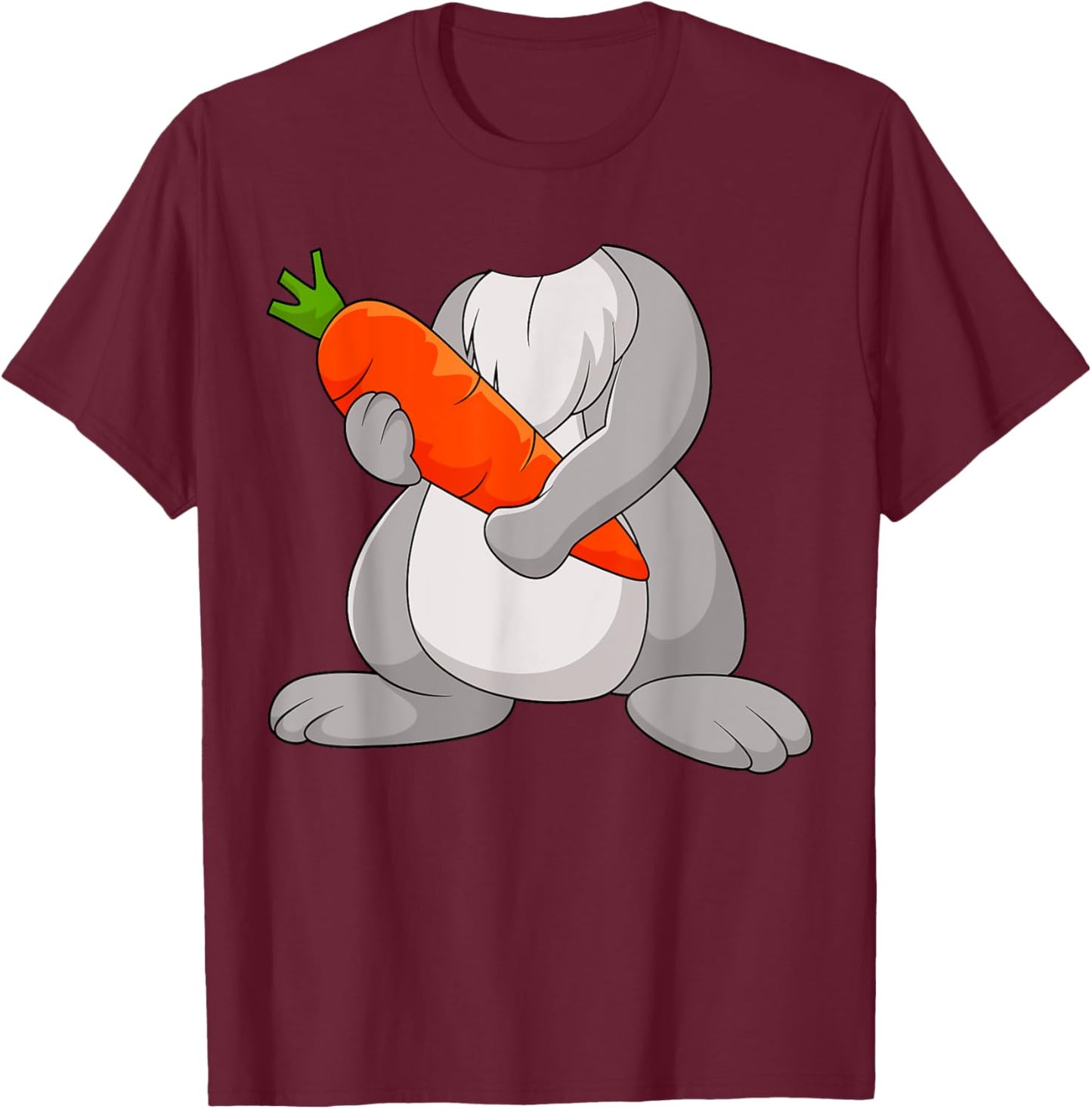 Funny Rabbit Body DIY Costume Bunny Cosplay Halloween Day T-Shirt - T-Shirt | Maroon
