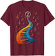 Piano Keyboard Keys Music Notes Pianist T-Shirt - T-Shirt | Maroon