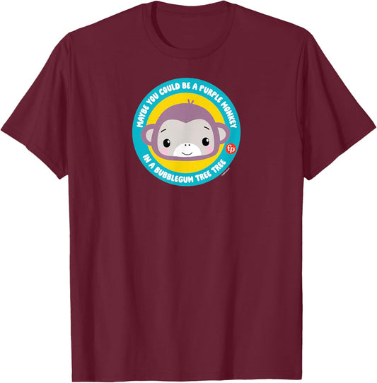 Fisher-Price Song of Purple Monkey in a Bubblegum Tree T-Shirt - T-Shirt | Maroon