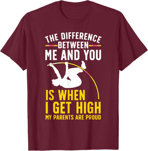 Pole Vault Design Women Pole Jumper Pole Vaulting T-Shirt - T-Shirt | Maroon