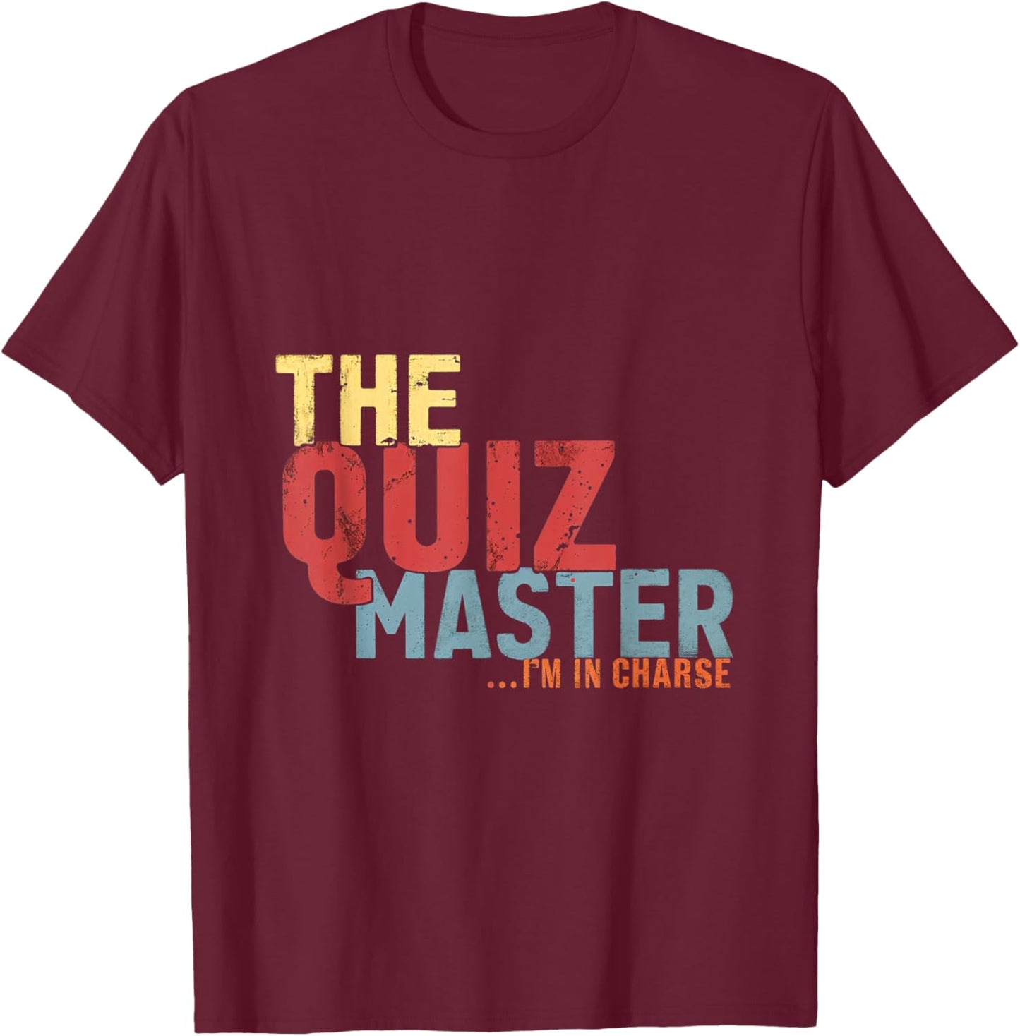 The Quiz Master Trivia Game Quiz Night Team T-Shirt - T-Shirt | Maroon