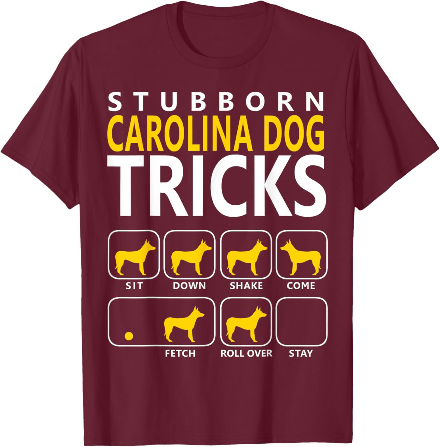 Carolina Dog | Carolina Dog | Women T-Shirt - T-Shirt | Maroon