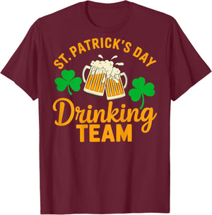 St Patricks Day Drinking Group Irish Party Outfit Women's Men's T-Shirt - T-Shirt | Maroon