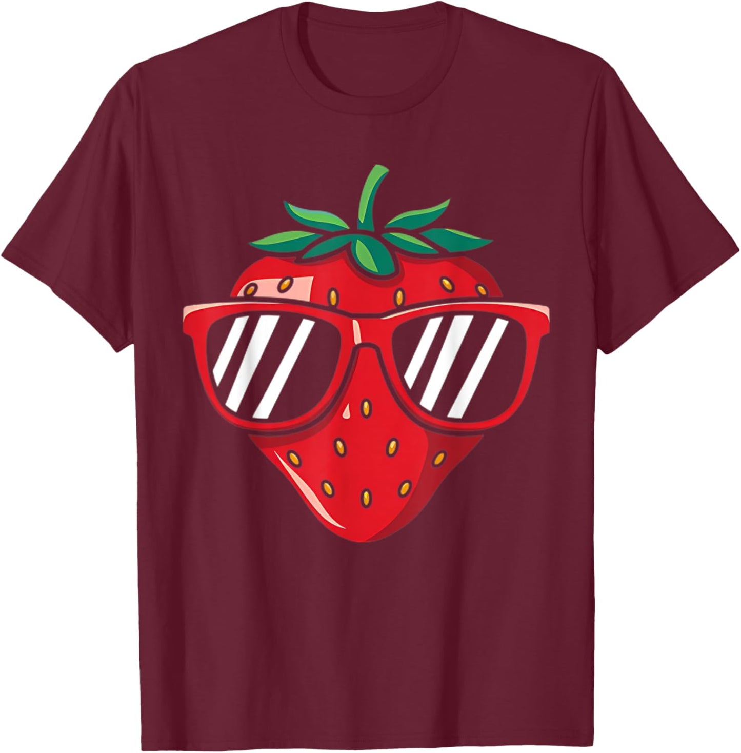 Pretty Strawberry Costume For Fruits Strawberry Lovers T-Shirt - T-Shirt | Maroon