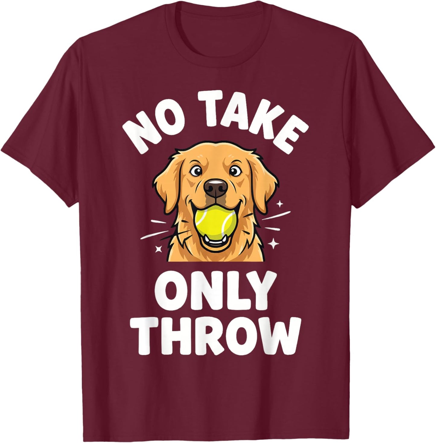 No Take Only Throw T-Shirt - T-Shirt | Maroon
