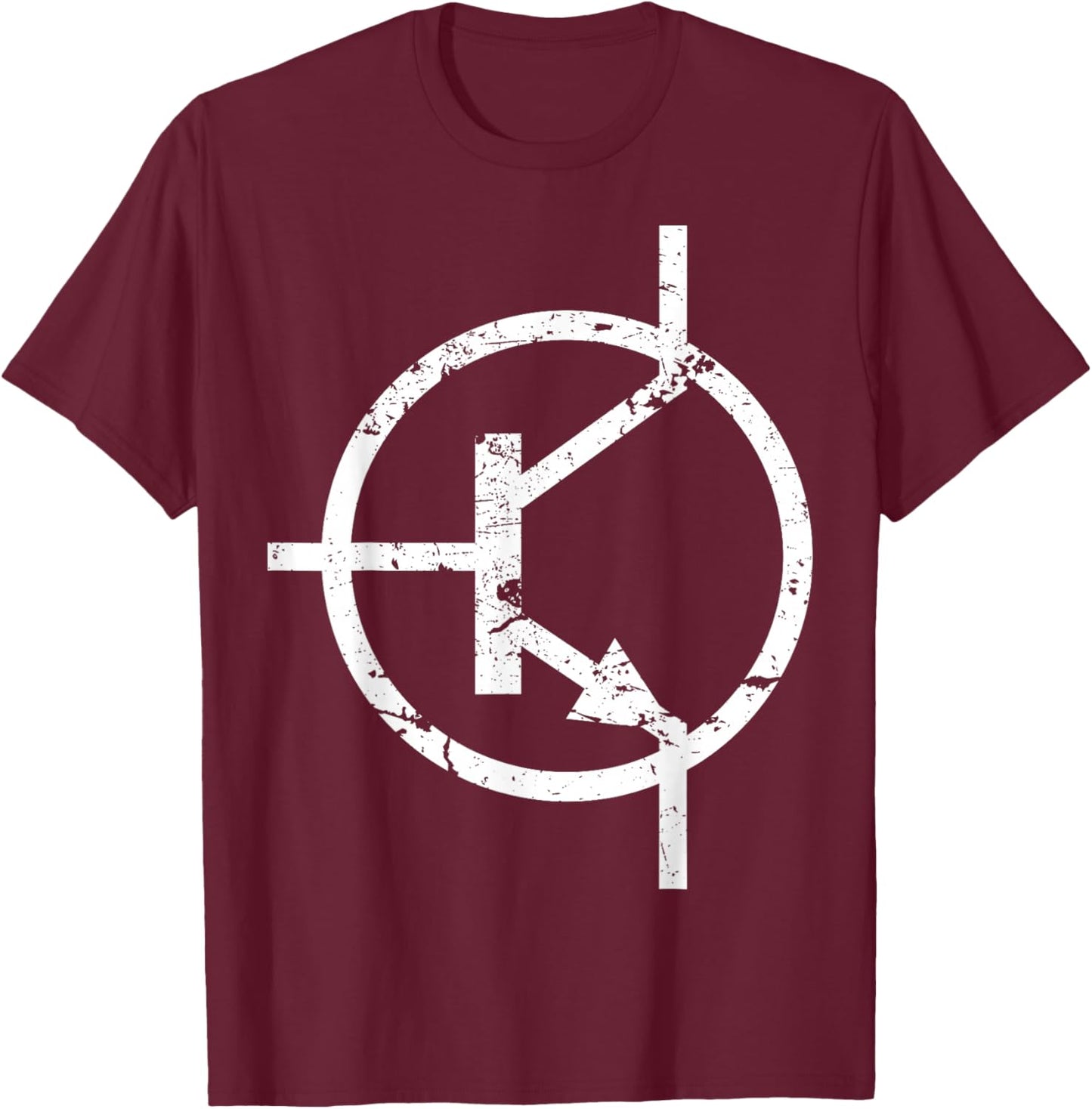 T Transistor symbol Electronic T-Shirt - T-Shirt | Maroon