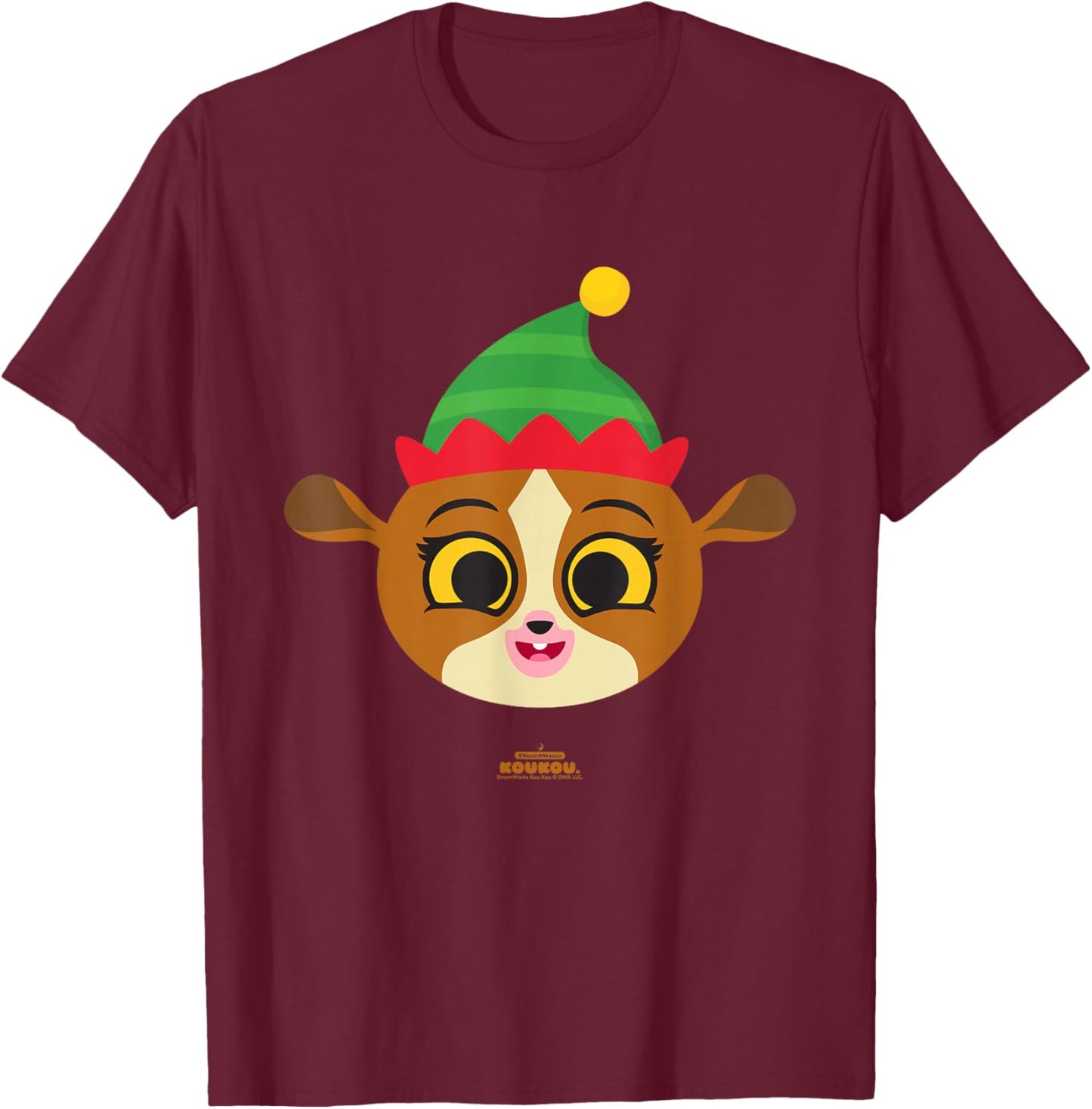 Mort Elf Holiday T-Shirt - T-Shirt | Maroon