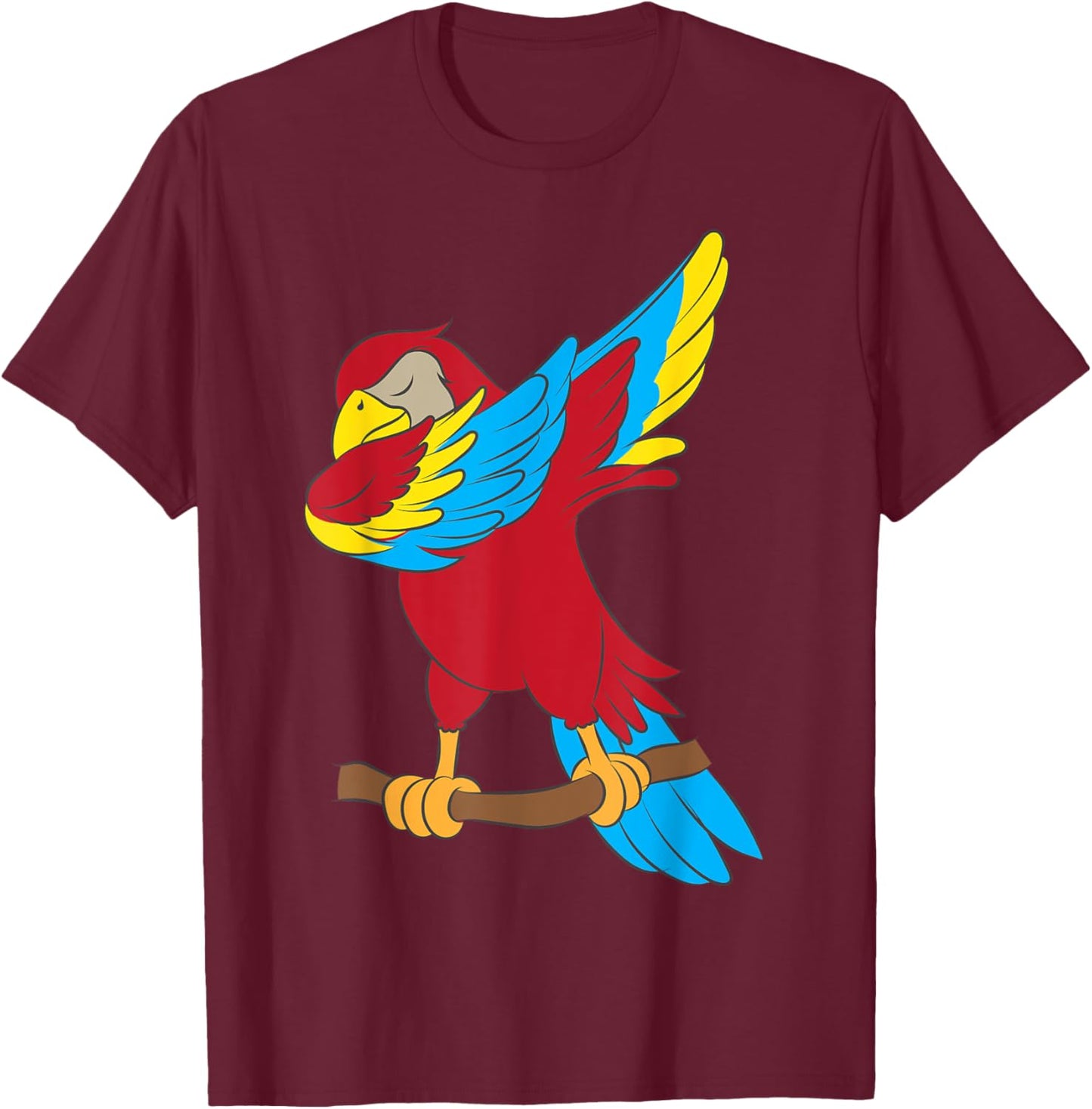 Cool Parrot Art Women Pet Bird Tropical Parrot Lover T-Shirt - T-Shirt | Maroon