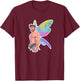 Rainbow Fairy, Pride Fae Core Design T-Shirt - T-Shirt | Maroon