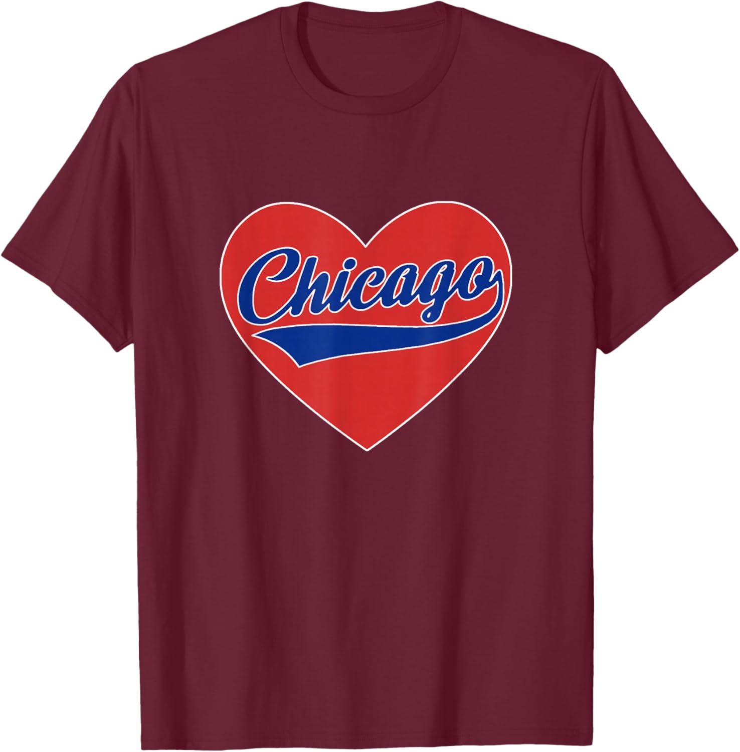 CHICAGO - Throwback Design - Classic T-Shirt - T-Shirt | Maroon