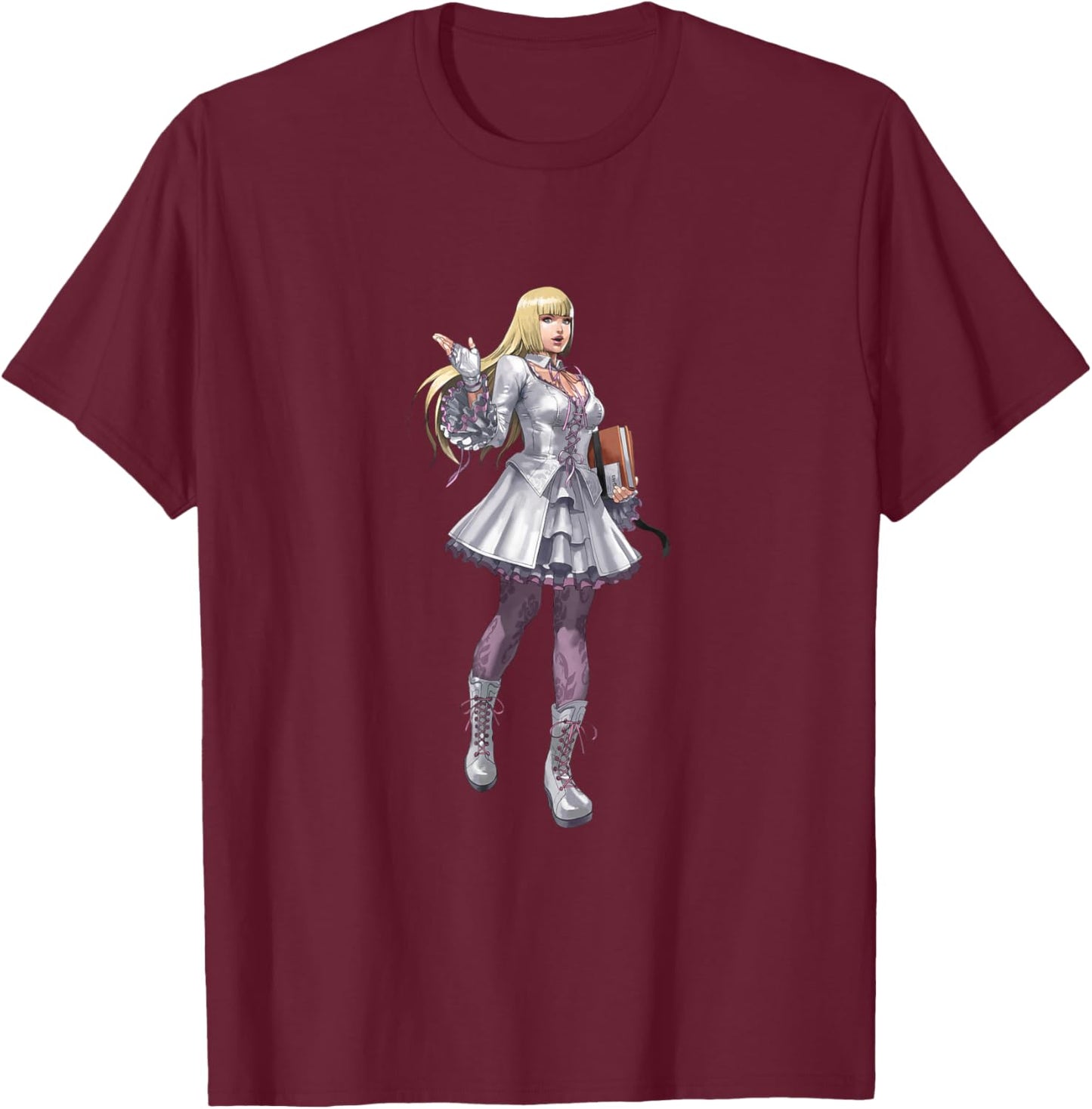 Bandai Namco Entertainment Inc. TEKKEN7 LILI 003 , Small, Black T-Shirt - T-Shirt | Maroon