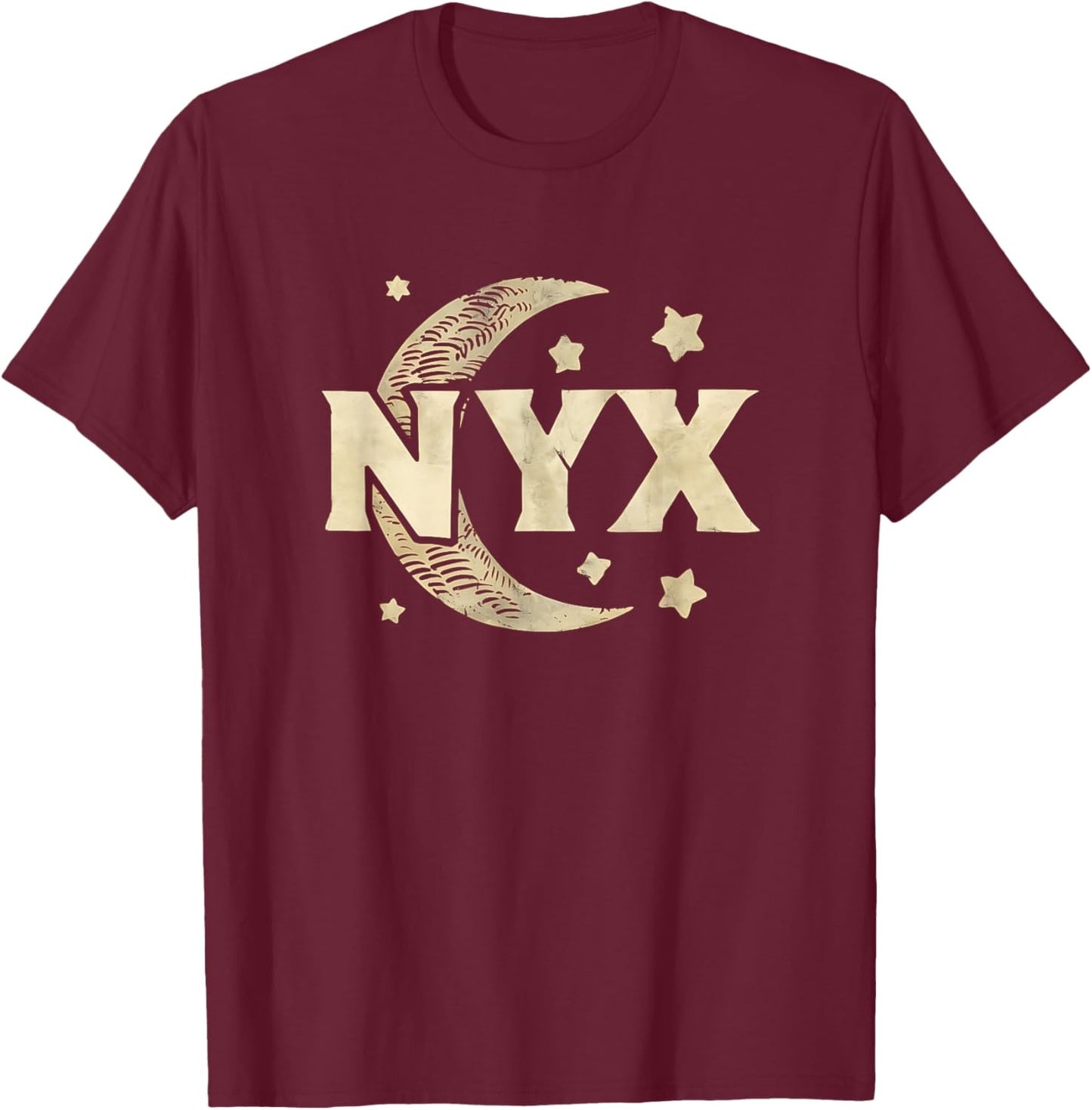 Nyx Ancient Greek Goddess of Night T-Shirt - T-Shirt | Maroon