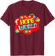 Colorful Hope World T-Shirt - T-Shirt | Maroon