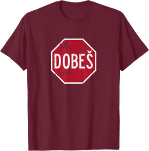 Jakub Dobeš - Stop Sign - Montreal Hockey T-Shirt - T-Shirt | Maroon