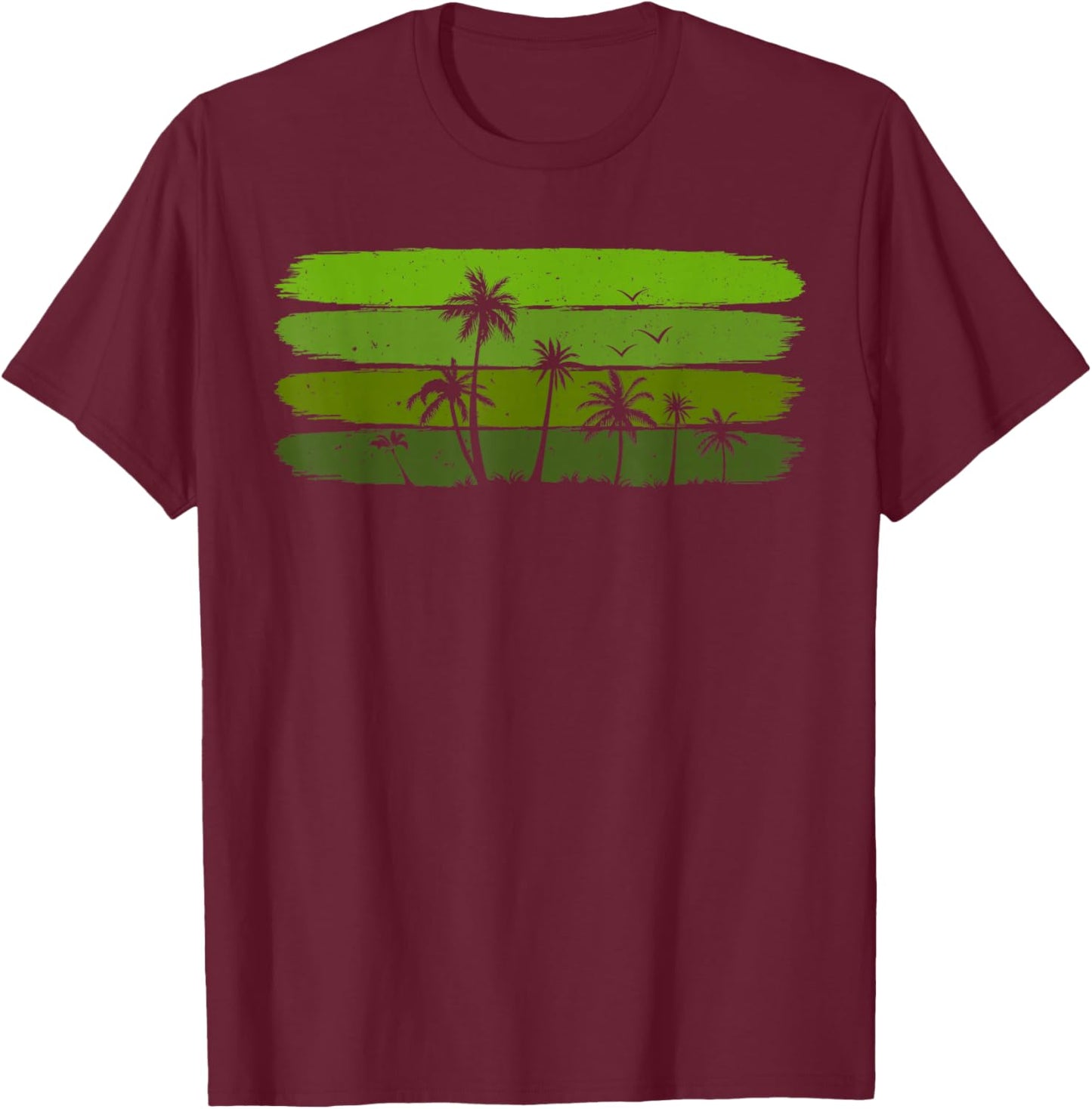Palm Tree Women T-Shirt - T-Shirt | Maroon