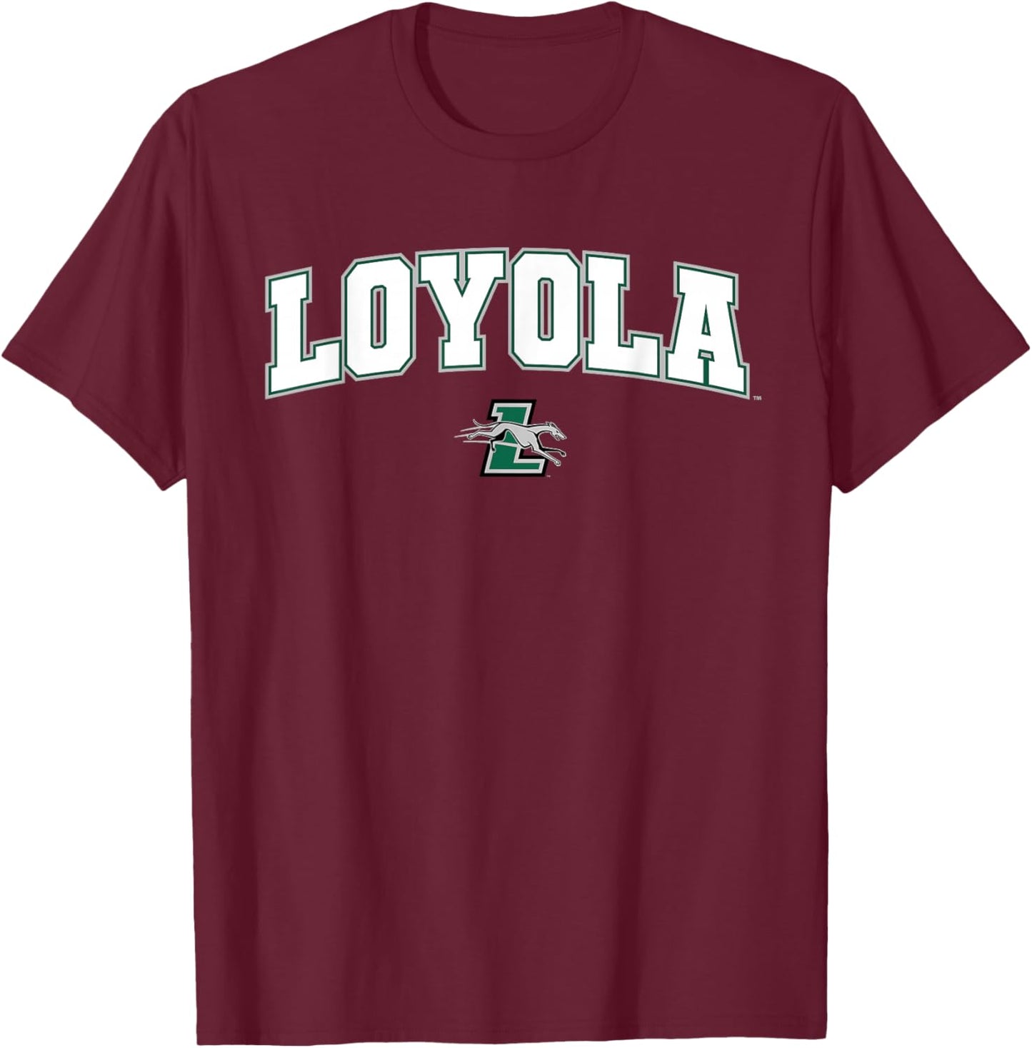 Loyola University Maryland Greyhounds Arch Logo T-Shirt - T-Shirt | Maroon