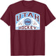 Utah Hockey Club Glide Black Officially Licensed T-Shirt - T-Shirt | Maroon