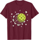 Cool Pickleball Graphic Youth Men Women Pickleball T-Shirt - T-Shirt | Maroon