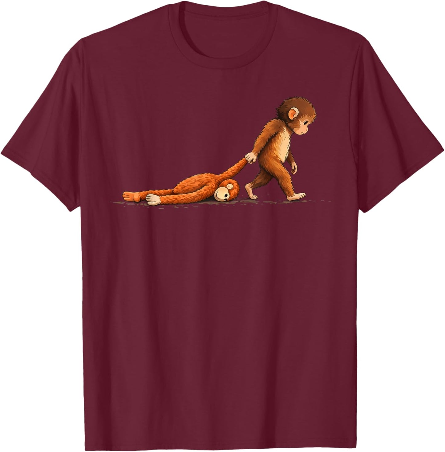 Baby Monkey Punch T-Shirt - T-Shirt | Maroon