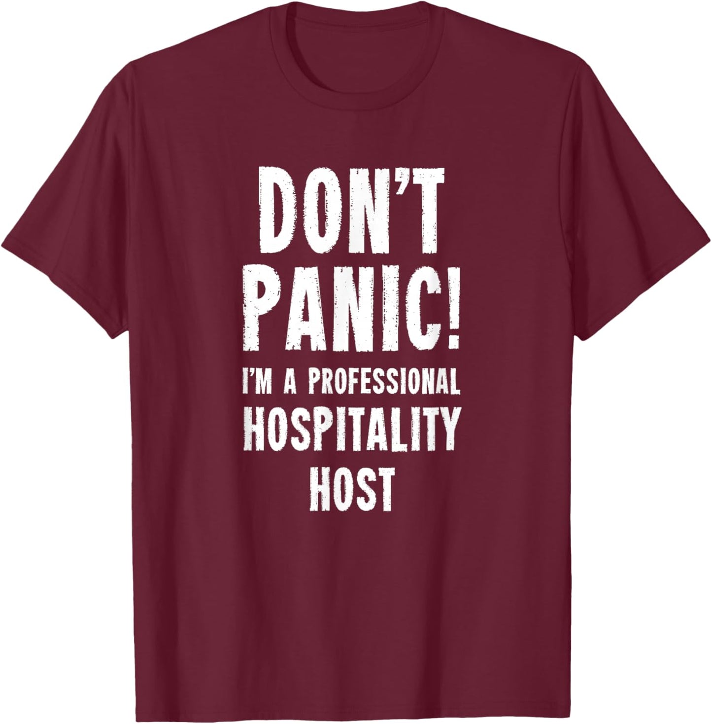 Hospitality Host T-Shirt - T-Shirt | Maroon