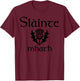 Scottish thistle flag Slainte Mhath Scotland Andrews day T-Shirt - T-Shirt | Maroon