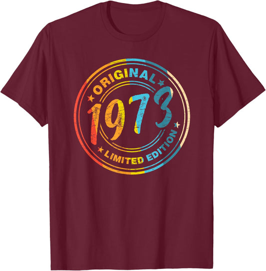Original 1973 Vintage Birthday 53 Years Women T-Shirt - T-Shirt | Maroon