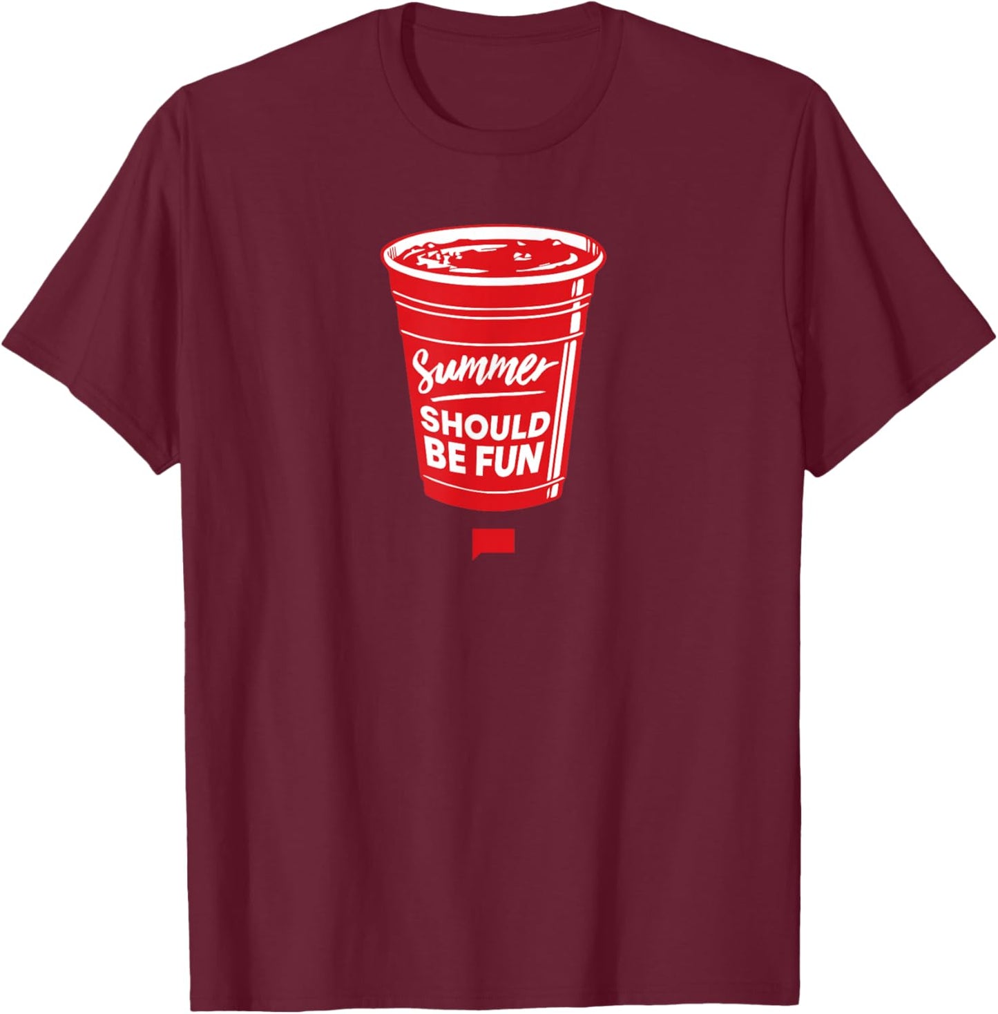 Officially Licensed - Summer House Solo Cup T-Shirt - T-Shirt | Maroon